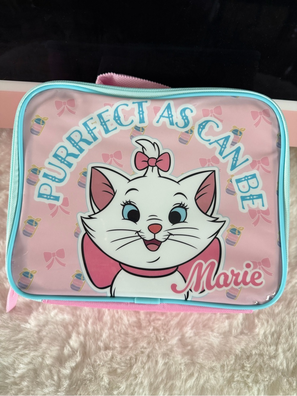 Disney Pink Marie Cat Kids Backpack and Lunchbox Set - Picture 6 of 7